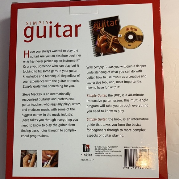 3/$20 Simply Guitar lessons DVD & book - Picture 4 of 4